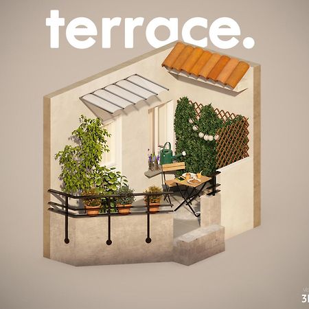 Studio Terrasse Privee 5 Min To Eiffel Tower Paris Exteriör bild
